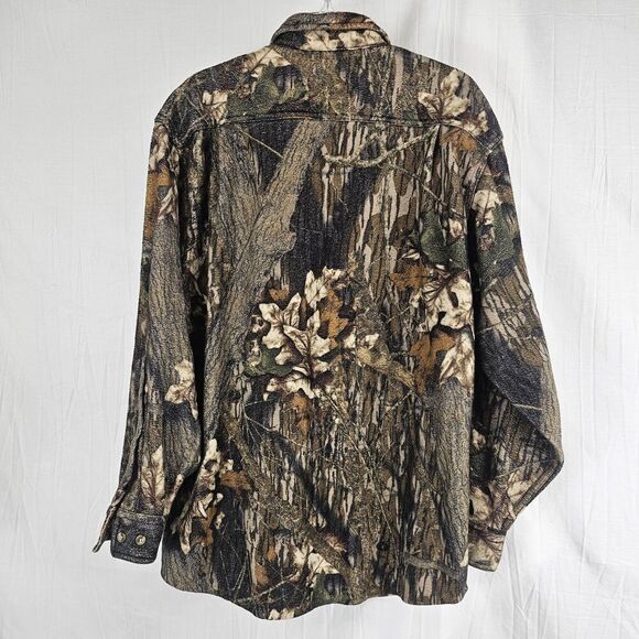Browning Men's Size Large RBO Trekwear Hunter Camo Thick Flannel Shacket - Picture 5 of 5